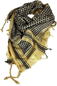 Army Shemagh Military Scarf Tactical Patrol Shermag Combat Keffiyeh Khaki Black