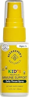 Beekeeper's Naturals Kids Propolis Throat Spray - Immune Support & Sore Throat Relief - - Has Antioxidants & Gluten-Free (1.06 oz) Pack of 1 (Kids)