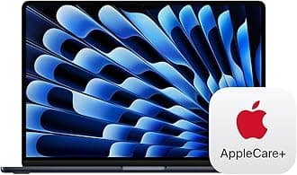 Apple 2024 MacBook Air 13-inch Laptop with M3 chip: 16GB Memory, 512GB Storage; Midnight with AppleCare+ (3 Years)