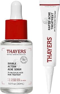 THAYERSTreat It, Don't Touch It: Double Action 2% Salicylic Acid Acne Serum + Rapid 10% Sulfur Acne Treatment, Soothing and Non-Stripping Skin Care