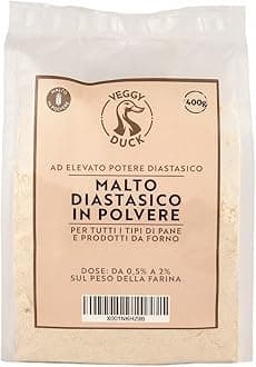 Diastatic Malt Powder (400g) | Barley Malt for Bread Making | High Diastatic Power | Made in Italy