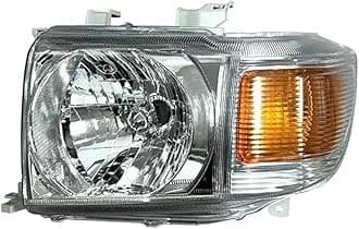 Headlight assembly For Toyota For Land For Cruiser LC70 LC71 LC76 LC79 2007-2023 Headlamp Signal Lamp Driving Lights Housing Car Front Bumper Headlight Car Front Lights(White Left)