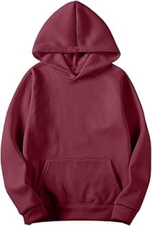 Mens Sweatshirt Basic Hooded Pullover Hoodies Unisex Men Fall Casual Fitness Long Sleeve Athletic Hoody with Pocket