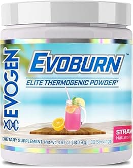 Evoburn - Thermogenic Fat Burner for Men & Women | Energy, Focus & Appetite Control | Advanced Metabolism Booster Fat Burner Formula with MitoBurn & Caffeine | Strawberry Lemonade | 30 Servings