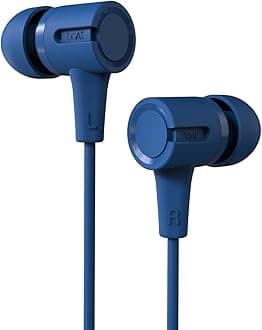 boAt BassHeads 102 Wired Earphones with Immersive Audio, Multi-Function Button, in-line Microphone & Perfect Length Tangle Free Cable (Jazzy Blue)