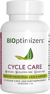 BIOptimizersCycle Support - Period Support Supplement for Women - Bloating and Cramping Menstrual Relief - 45 Capsules