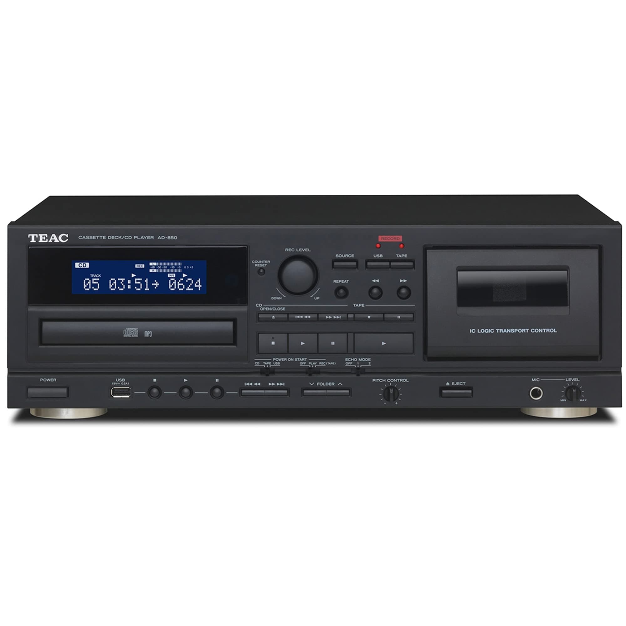 AD-850 Cassette Deck CD Player