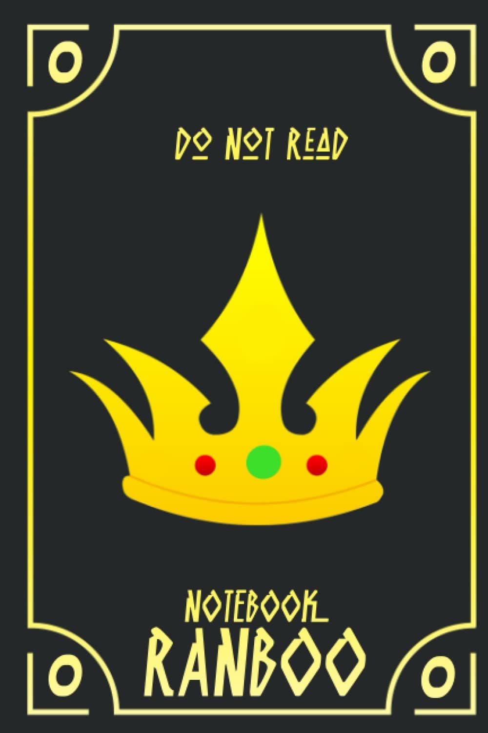 Ranboo Notebook Do Not Read: Ranboo crown notebook - Composition notebook