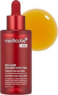 Medicube Red Peeling Serum Breakout AHA BHA Serum Ampoule Low Irritation Korean Cosmetics Medicube 21% Wash-off Exfoliant