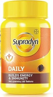 Supradyn Daily, India's No. 1 Multivitamin Tablets for Women | With Vitamin A, B Complex, C, D, E, Zinc and Magnesium for Energy, Immunity and Overall Health | 60 tablets