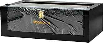 Black 18 Inch Plastic Wrap Dispenser with Slide Cutter & Roller, Heavy Duty Bamboo Commercial Film Wrap Holder for 3000ft Food Service Cling Film, 1000ft Foil, Butcher/Freezer/Kraft Paper