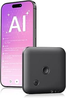 – FoCase Note AI Voice Recorder, Transcribe & Summarize, Translation, APP Control with Chat GPT, Magnetic, 64GB Memory, Support 112 Languages, Audio Recorder for Phone Calls, Lectures, Meetings, Black