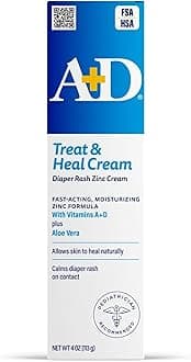 A&D Zinc Oxide Diaper Cream, 0.35 Pound