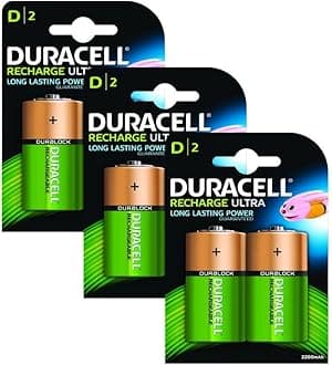 Duracell Rechargeable Ultra D Size Batteries - Pack of 6
