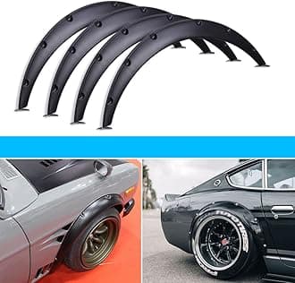 - DREAMIZER 4x 2"/50mm Flexible Car Fender Flares Universal Extra Wide Body Kit Wheel Arch Protector