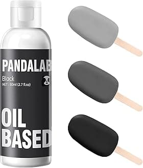 Black Oil Based Food Coloring for Chocolate, Candy Melts, Donuts, Strawberries, Frosting, Cake, Professional Edible Dye for Baking - 80 Milliliters 2.7 Fl.Oz