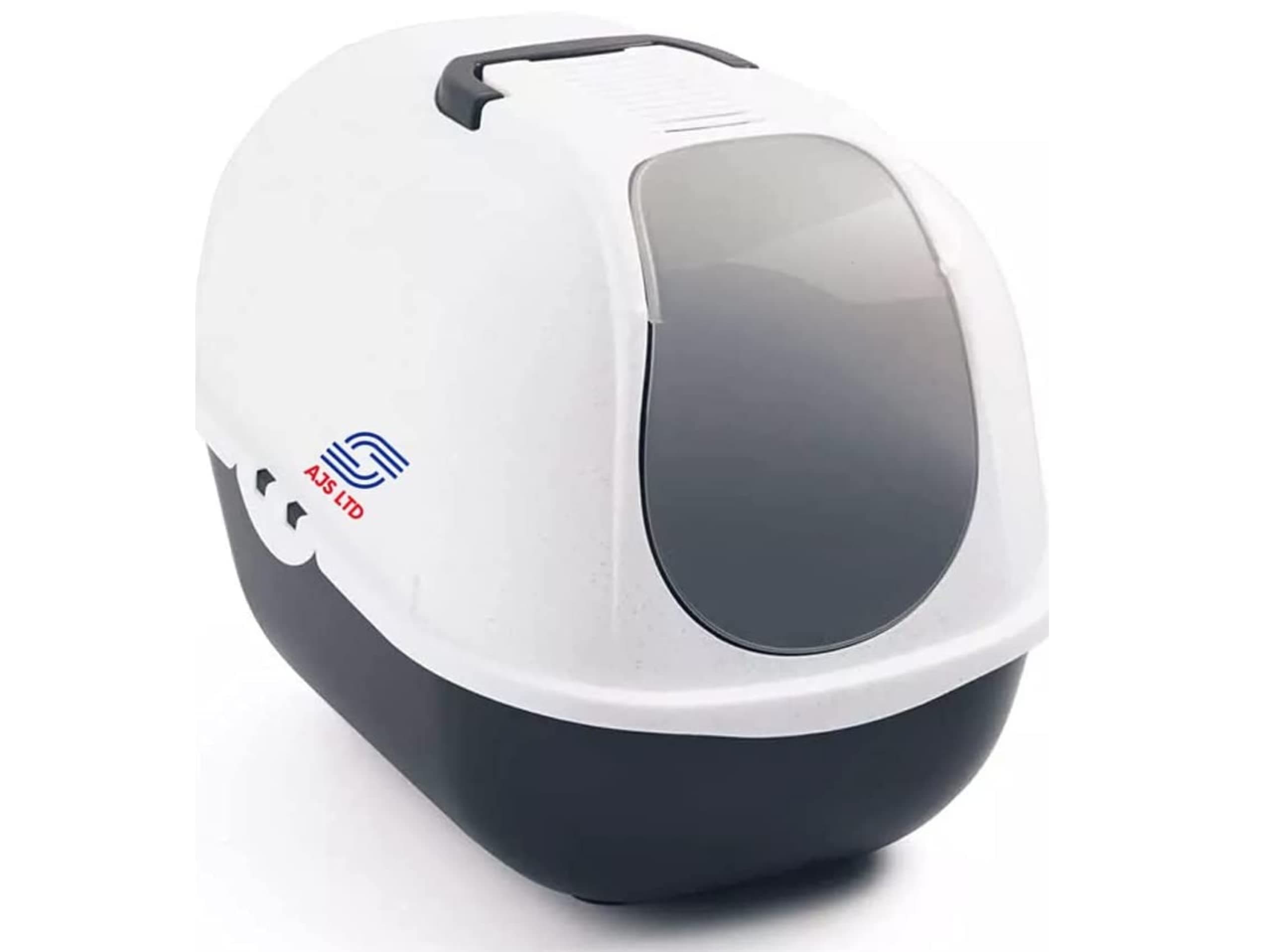 Cat Hooded Litter Loo Tray - Carefully Designed For Comfort And Functionality - Integrally Moulded Clips, Filter, Handle And Swing Door