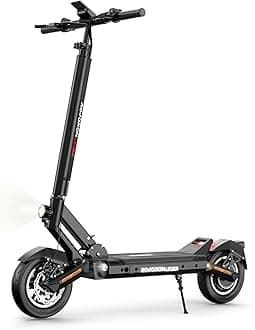 ROVORON KULLTER Electric Scooter, 60V 23.4AH Dual Motors 1300W (Peak 4000W), 50MPH Top Speed, 10-Inch Off-Road Tires, 360° Lights, Front & Rear Dual Suspension, Quick Fold, High Weight Capacity
