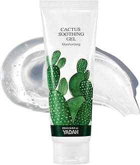 Yadah Cactus Soothing Gel 8.45fl.oz, Vegan Soothing Cooling Moisturizing Skin Care, 95 Percent of Cactus Extract