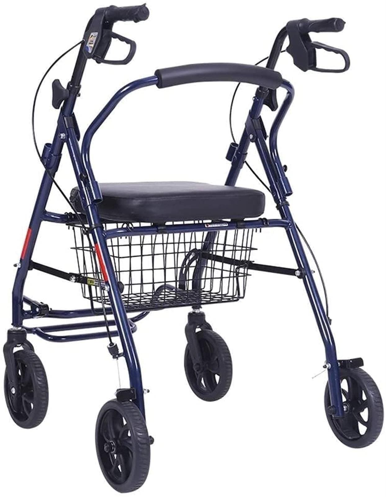 Elderly rollator Walking Frame Standard Walker Rollator Roller Walker For The Elderly - Aluminum Folding Walker, Height Adjustable Mobility Walking Aid