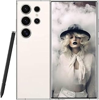 S24 Ultra Unlocked Phones 5G Cell Phone Android 14.0 8+256GB 6.8" HD Screen Dual SIM 108MP+48MP Camera 6800 mAh Built-in Pen (White)