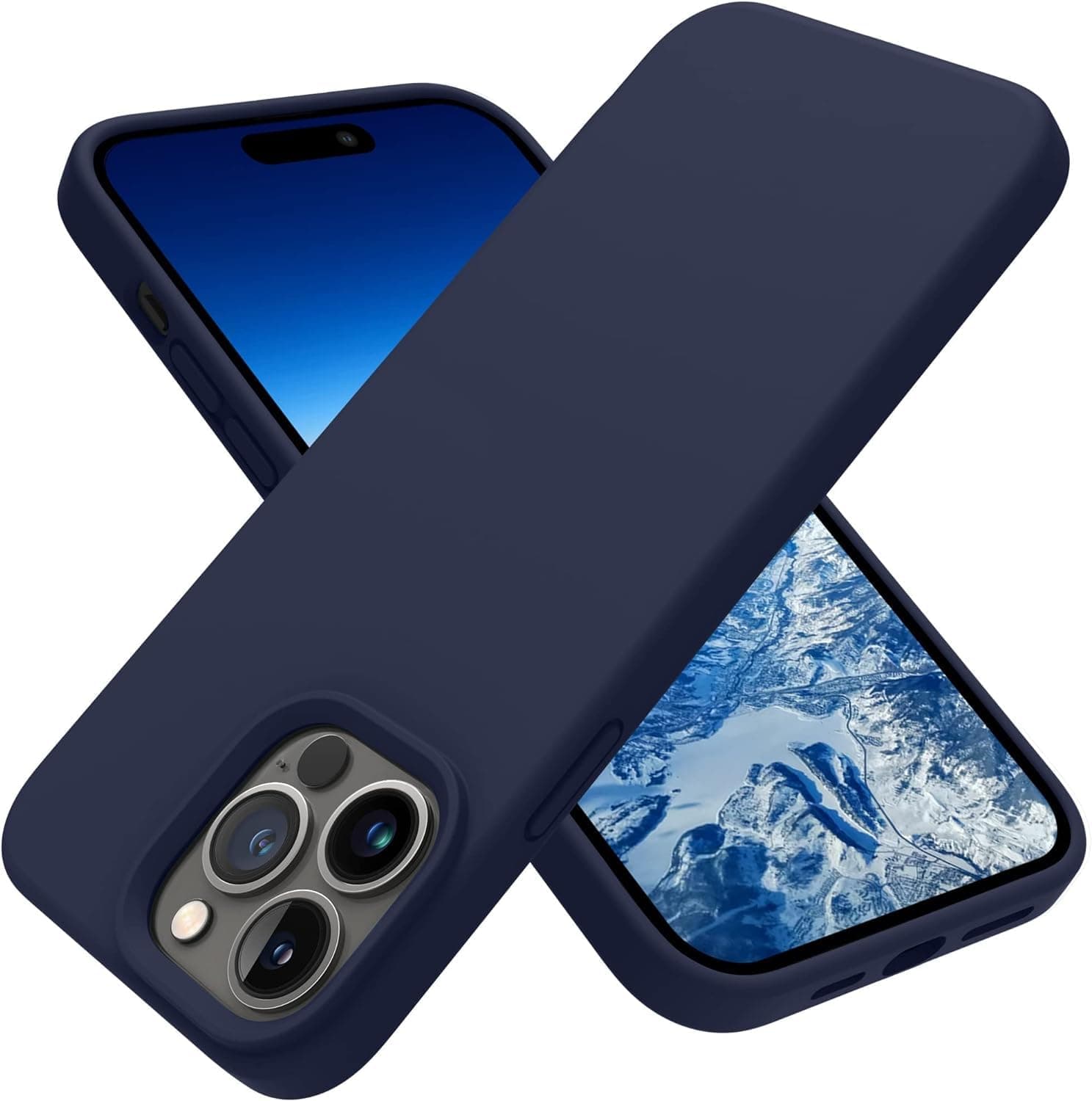 Next store Compatible with iPhone 12 Pro Max Case, Liquid Silicone Case, Full Body Protective Cover, Shockproof, Slim Phone Case, Anti-Scratch Soft Microfiber Lining