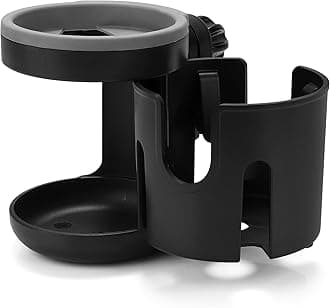 Accmor Stroller Cup Holder, Universal Cup Holder, Bike Cup Holder, 360° Rotatable Expandable Cup Holder for Stroller, Bike, Wheelchair, Walker