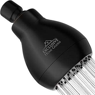 High Pressure Shower Head - Powerful Deluxe Bathroom Showerhead with Strong Spray Stream Universal Fit Works with High and Low Water Flow 1.8