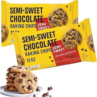 Semi-Sweet Chocolate Chips, 72 oz (2 Pack)
