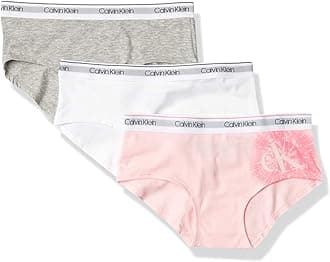 Calvin Klein Girls' Modern Cotton Hipster Underwear