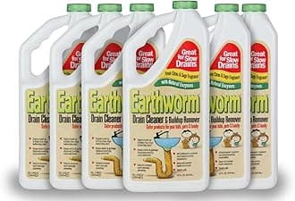 Drain Cleaner - Drain Deodorizer - Natural and Safer for Families - Six (6) 32 oz Bottles