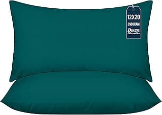 Utopia Bedding Throw Pillows Insert (Pack of 2, Dark Teal) - 12 x 20 Inches Bed and Couch Pillows - Indoor Decorative Pillows (UB3058)