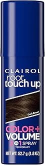 Clairol Root Touch-Up Color + Volume 2-in-1 Temporary Spray, Dark Brown Hair Color, Pack of 1