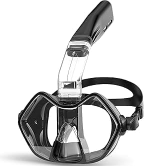 Greatever Half Face Diving Mask, Innovative with Nose Breathing, Comfortable & Breathable Fit,Detachable Breathing Tube,and Home Water Sports