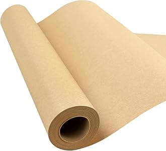 Phinus 15"×400" Brown Paper Roll, Brown Wrapping Paper, Craft Paper, Wrapping Paper, Packing Paper for Moving, Packing, Gift Wrapping, Wall Art, Table Runner, Floor Covering