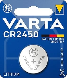 Varta 13501450 - Batterie Electronics Lithium Knopfzelle CR2450 mit 3 Volt, Kapazität 560 mAh, für verschiedenste Geräte- und Verbraucheranforderungen