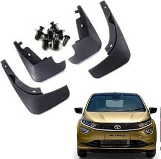 OE Type/Box Type Car Mud Flap for Tata Altroz, Black