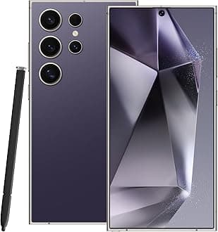 I24 Ultra Android Phone | Unlocked Phones | 8+256GB Unlocked Smartphone | Super Fast Charging | 13MP+50MP Camera | 5G Cell Phone | US Version | Dual SIM | GPS(Deep Violet)