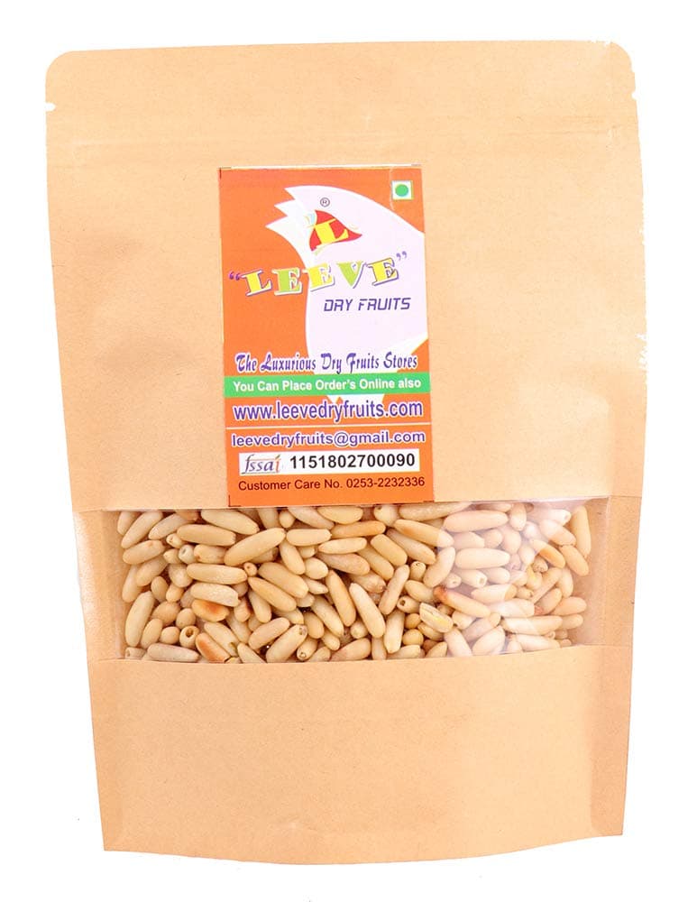 Leeve Pine Nuts Without Shell - Chilgoza - 400 Gms