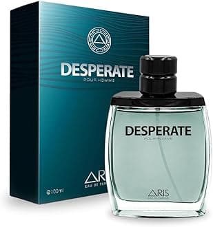 Desperate by ARIS Eau de Parfum for Men – Long-Lasting Cologne with Bold Scent – 100ml Perfume Spray for Daily Wear or Gifting – Perfume for Men Comes with Extra 15ml Sample (Random Scent Included)