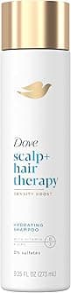 Dove Scalp + Hair Therapy Sulfate Free Shampoo Density Boost Hydrating Shampoo for Dry Hair Gentle, Sulfate Free Shampoo to Cleanse Dry Hair and Scalps 9.25 FL OZ (273 ml)