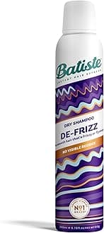 Batiste Dry Shampoo De-Frizzing 200ml, Hair Benefits Smooths Frizzy Flyaway Hair, No Rinse Spray to Refresh Hair in Between Washes