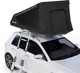 TentBox GO - Super Lightweight Roof Tent 33kg - Pops Up In Seconds - Easy To Fit On Any Vehicle - Easy To Store - 2 Person Black TentBox Roof Top Tent