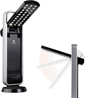 OttLiteBattery Powered LED Mobile Task Lamp, Black
