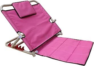 KBG Adjustable Hospital Back Rest for Use On Bed Or Back Support, Orthopaedic Back Support Hospital Back Rest Bed for Hospitalised & Bed Ridden Patients Ergonomic and Scientific Design (Pink)