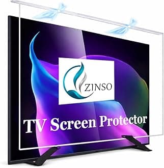 ZINSO 55 Inch 3mm Acrylic TV Screen Guard | 9H Hardness | Scratch & Splash Resistant | ISO Certified Protection with Ultra HD Clarity