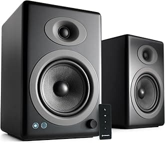 A5+ Wireless Bluetooth Bookshelf Speakers - Premium 150W Stereo Speakers for Music, Gaming, Turntables, Home Theater Systems - Powerful Studio Monitors