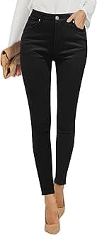 - Skinny Jeans for Women High Waist Stretchy Classic High Rise Slimming Jeggings Denim Trousers Pants