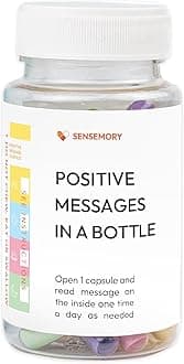 Sensemory 60 Pcs Positive Affirmation Cards Jar, Funny Emotional Support Gift for Teen Girls, Gifts for People with Depression, Motivational Encouragement Inpirational Gifts for Women