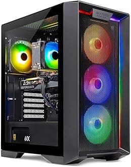Skytech Nebula Gaming PC - AMD Ryzen 5 3600 3.6GHz, Nvidia GTX 1650, NVME SSD 500GB, DDR4 RAM 3200, 600W Gold PSU, 11AC Wi-Fi, Windows 11 Home 64-bit